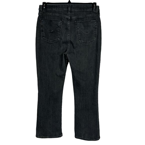 Hudson SZ 31 Bullocks Lace-Up Cropped Boot Jeans Hi-Rise Stretch Pockets Gray - Picture 3 of 10